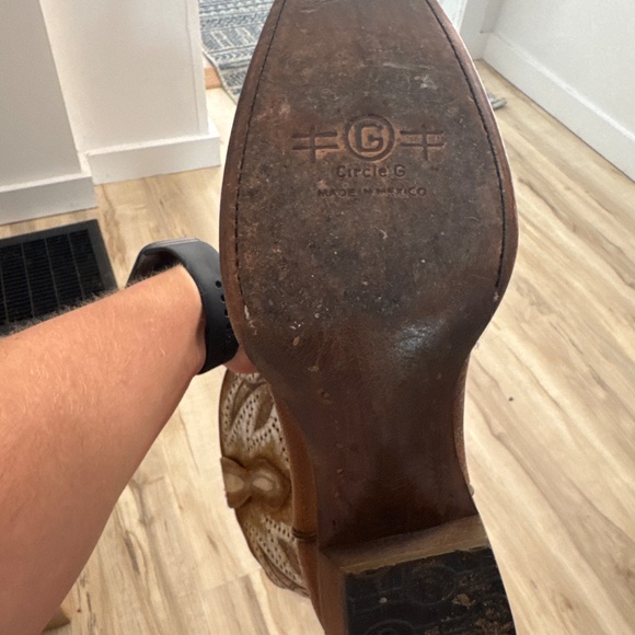 Circle G leather cowboy boots - Picture 3 of 3